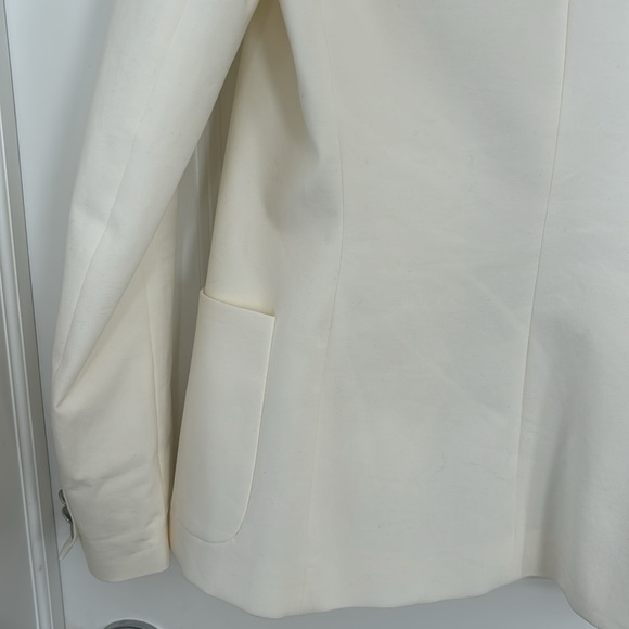 Theory Kacela Checklist Jacket in off-white - Picture 12 of 13